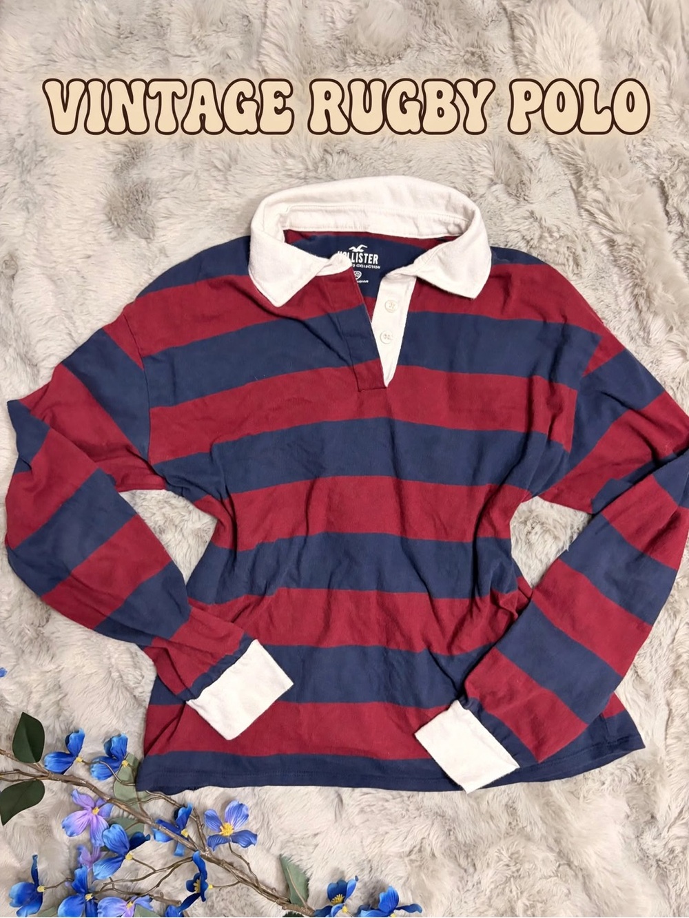 Polo Rugby Hollister XS - Vintage Striped - Style Y2K